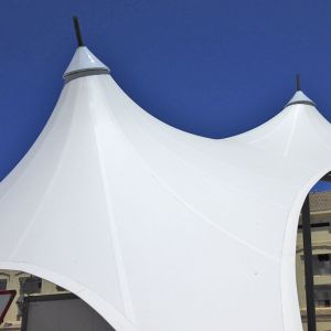 image of the two conoids of the tensioned structure